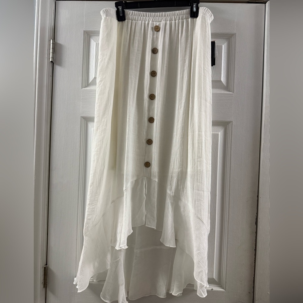 🆕 ALYX White High Low Skirt Size XL